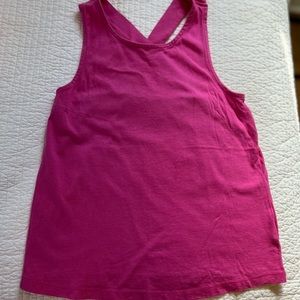 Mini Boden lightweight tank top camisole with crossover straps in pink girls 14